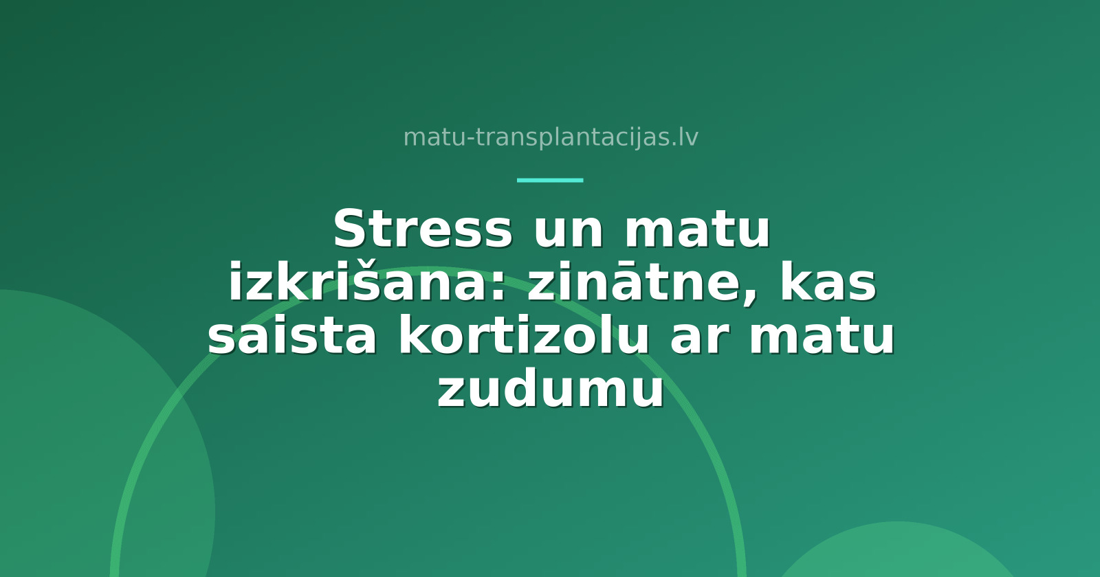 Stress un matu izkrišana: zinātne, kas saista kortizolu ar matu zudumu